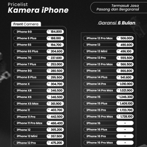 Front Camera / Kamera Depan iPhone 6 - 16 Series Bergaransi