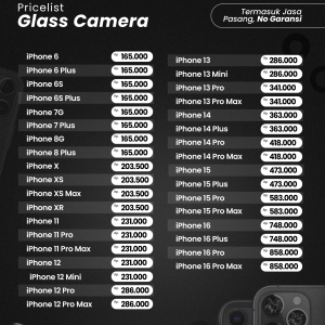 Glass Camera / Kaca Kamera iPhone 6 - 16 Series Termurah