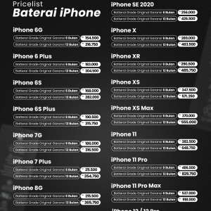 Battery iPhone 6 - 16 Series Bergaransi
