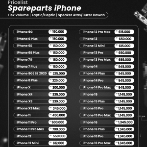 Spareparts iPhone 6 - 16 Series Termurah