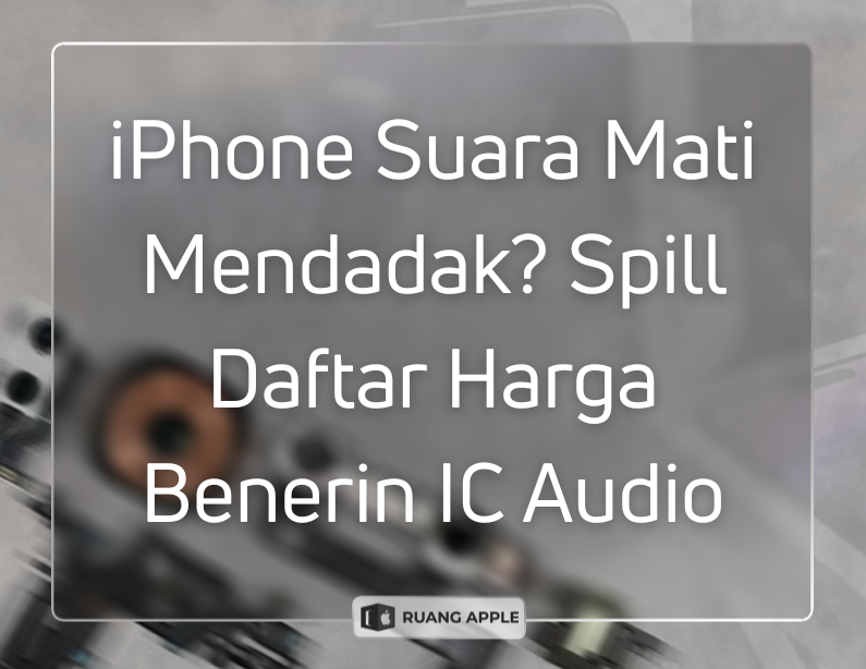 Harga Service IC Audio iPhone yang Mengalami Hilang Suara