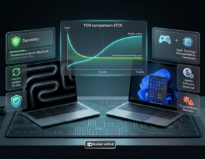 Kalkulasi Biaya Pemakaian MacBook vs Laptop Windows