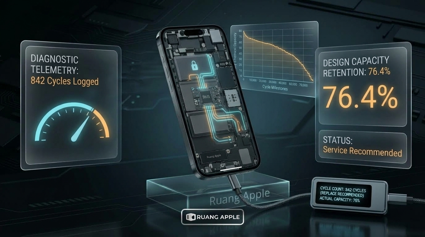 Cara Membaca Battery Cycle Count iPhone Menggunakan Alat Pengecekan Khusus