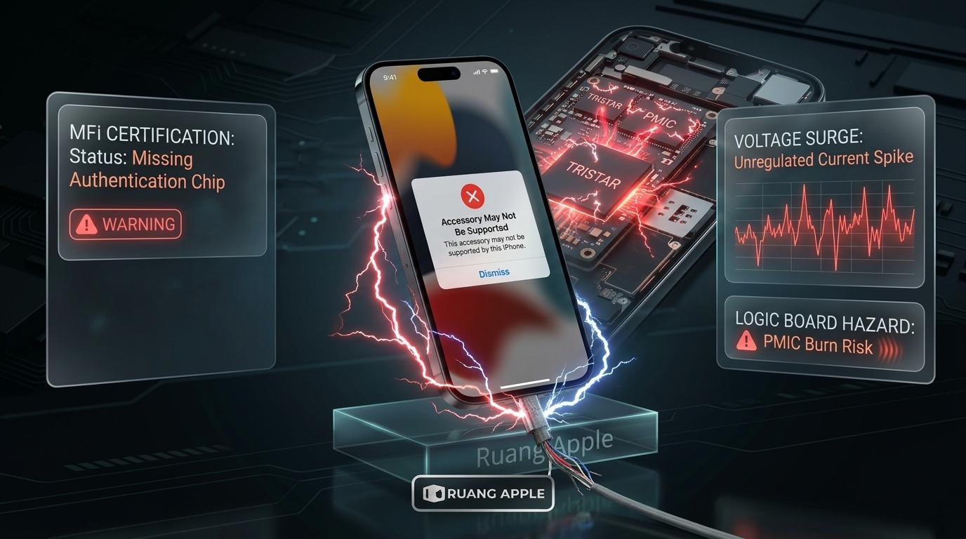 Dampak Penggunaan Charger Tidak Bersertifikasi MFi pada Logic Board iPhone